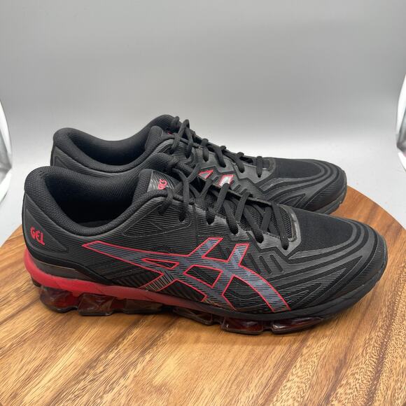 Asics Gel-Quantum 360 VII Shoes Mens 13 Black Red Running Comfort Walking Gym - Picture 1 of 8